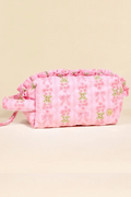 Essentials Quilted Cosmetic Pouch in Oh So Fancy Pink