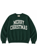 Merry Christmas Varsity Crewneck Sweatshirt