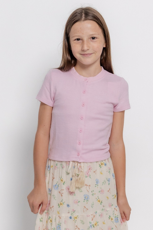 Katie J NYC Girls Drew Button Down Top
