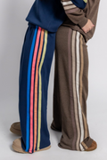 Galaxy Blue Wide Leg Pant with Stripes by Vintage Havana
