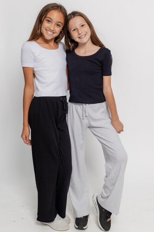 Ribbed Weekend Wide Leg Pant by Vintage Havana