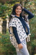 Floral Sherpa Vest