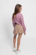 Animal Print Skort by Paper Flower