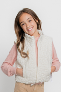 Cloud Puffer Zip Up Vest by Love Daisy