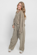 Drawstring Barrel Leg Sweatpants