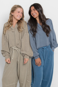 Drawstring Barrel Leg Sweatpants
