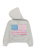 Pink Flag Zip up Hoodie by Happy Camp3r
