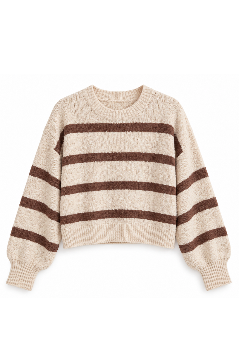Rowan Striped Knit Sweater