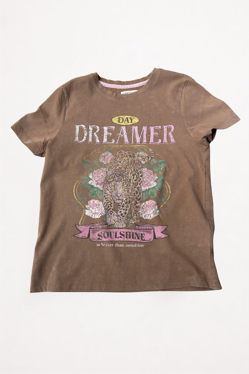 Day Dreamer Distressed Graphic Tee by Paper Flower