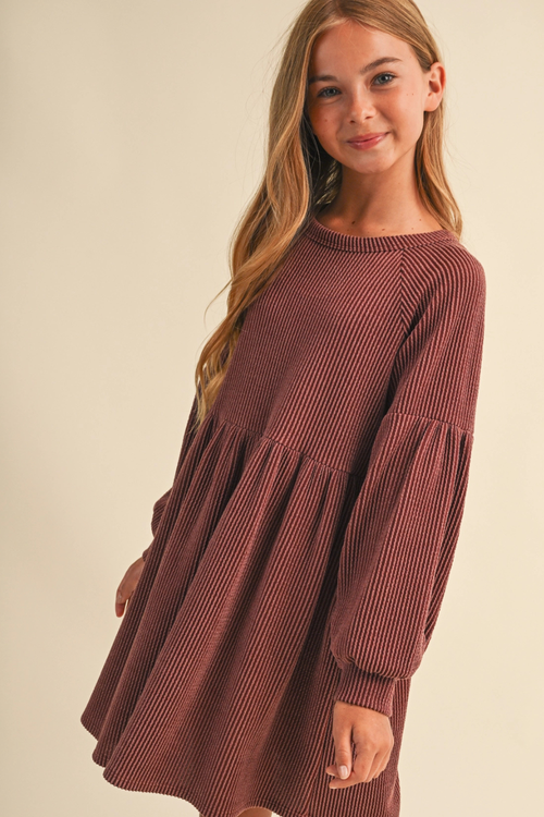 Girls Babydoll Knit Dress