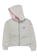Pink Flag Zip up Hoodie by Happy Camp3r