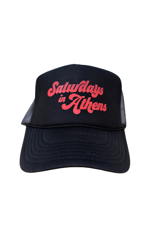Saturday's in Athens Georgia Bubble Letters Hat