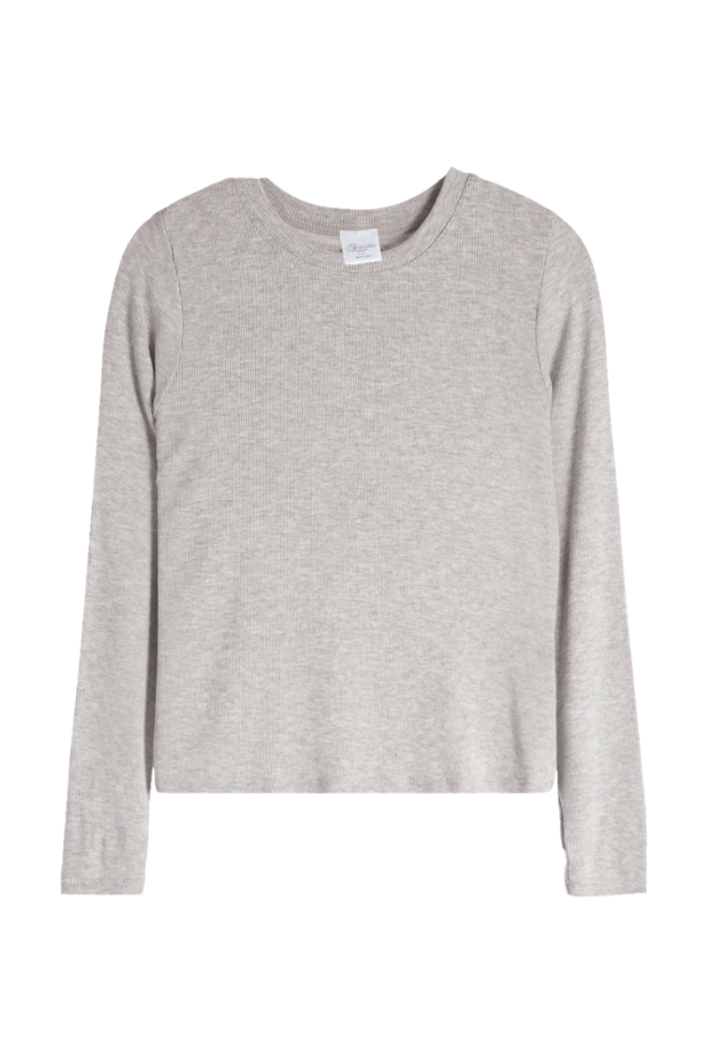 Girls Long Sleeve Ribbed Top by Suzette