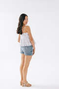 Katie J NYC Juniors Meena Top in Floral Bouquet