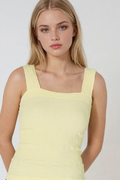 Emersyn Textured Square Neck Top