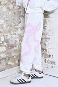 Dylan Embroidered Bow Sweatpants by Katie J NYC