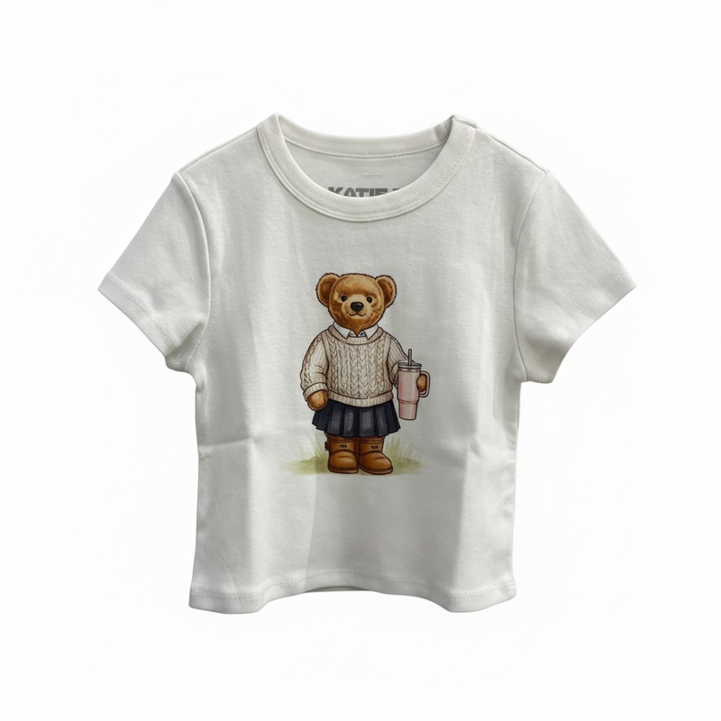 Katie J Girls Bear Baby Tee