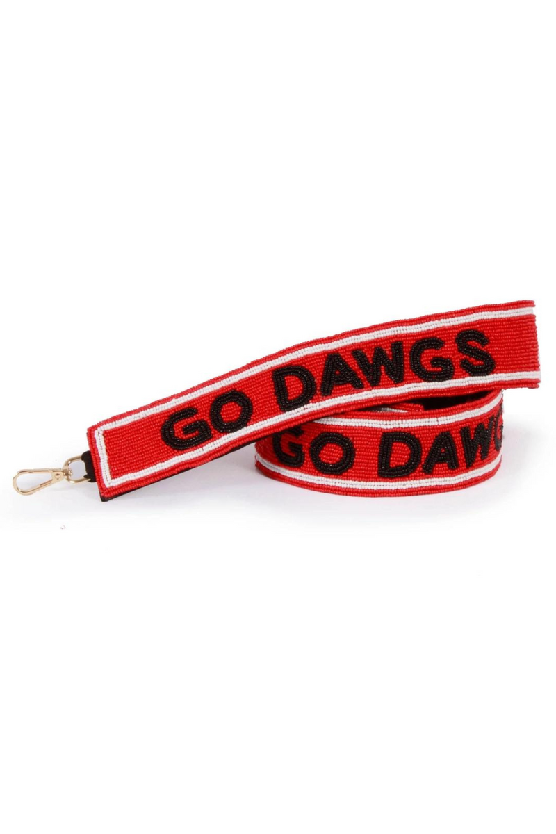 Officially Licensed Go Dawgs Beaded Purse Strap
