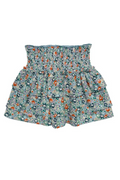 Sally Skirt in Teal Floral by PLEAT