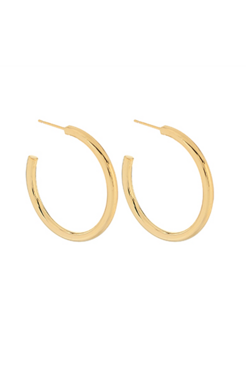 Gold Dipped Open Hoops