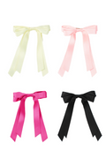 Skinny Double Bow Hair Barette