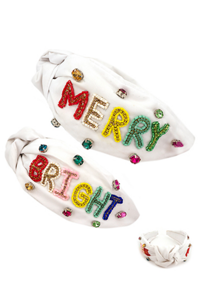 Merry & Bright Beaded Headband