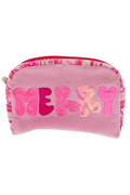 MERRY & Pink Zipper Pouch by Jane Marie