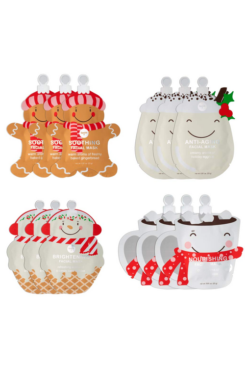 Holiday Treats Christmas Skincare Masks