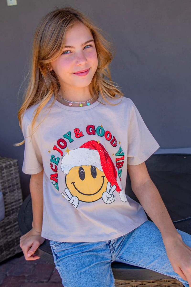 Peace Joy & Good Vibes Tee