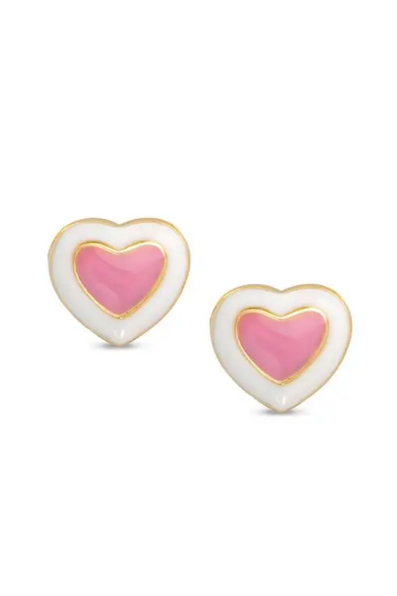 Heart Stud Earrings by Lily Nily