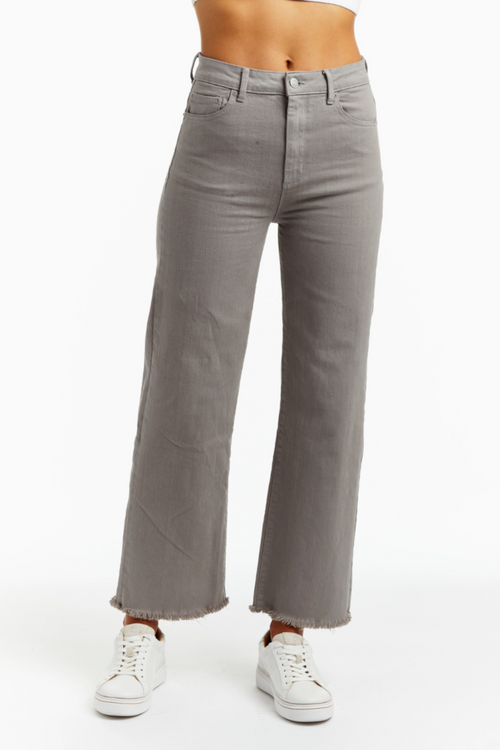 Alice High Rise Denim in Grey by Tractr