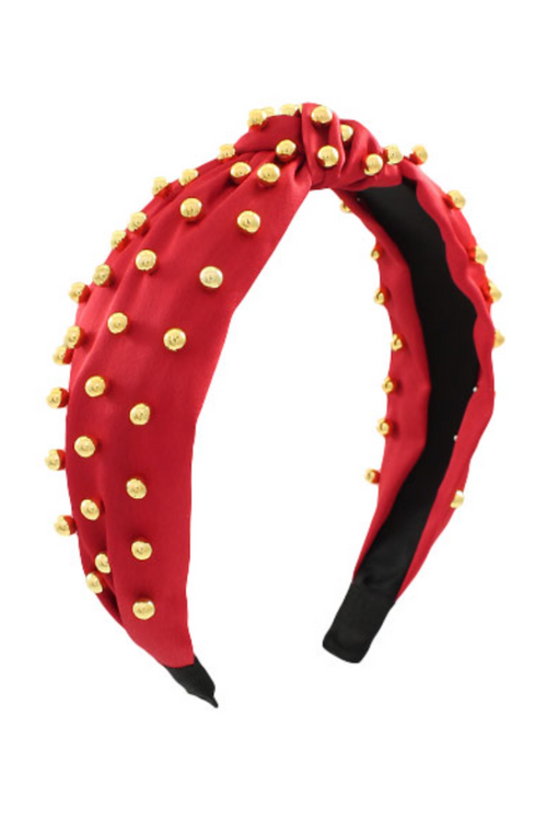 Merry & Bright Gold Ball Headband