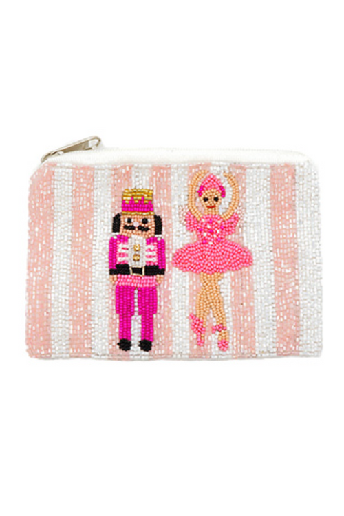 Nutcracker Beaded Pouch