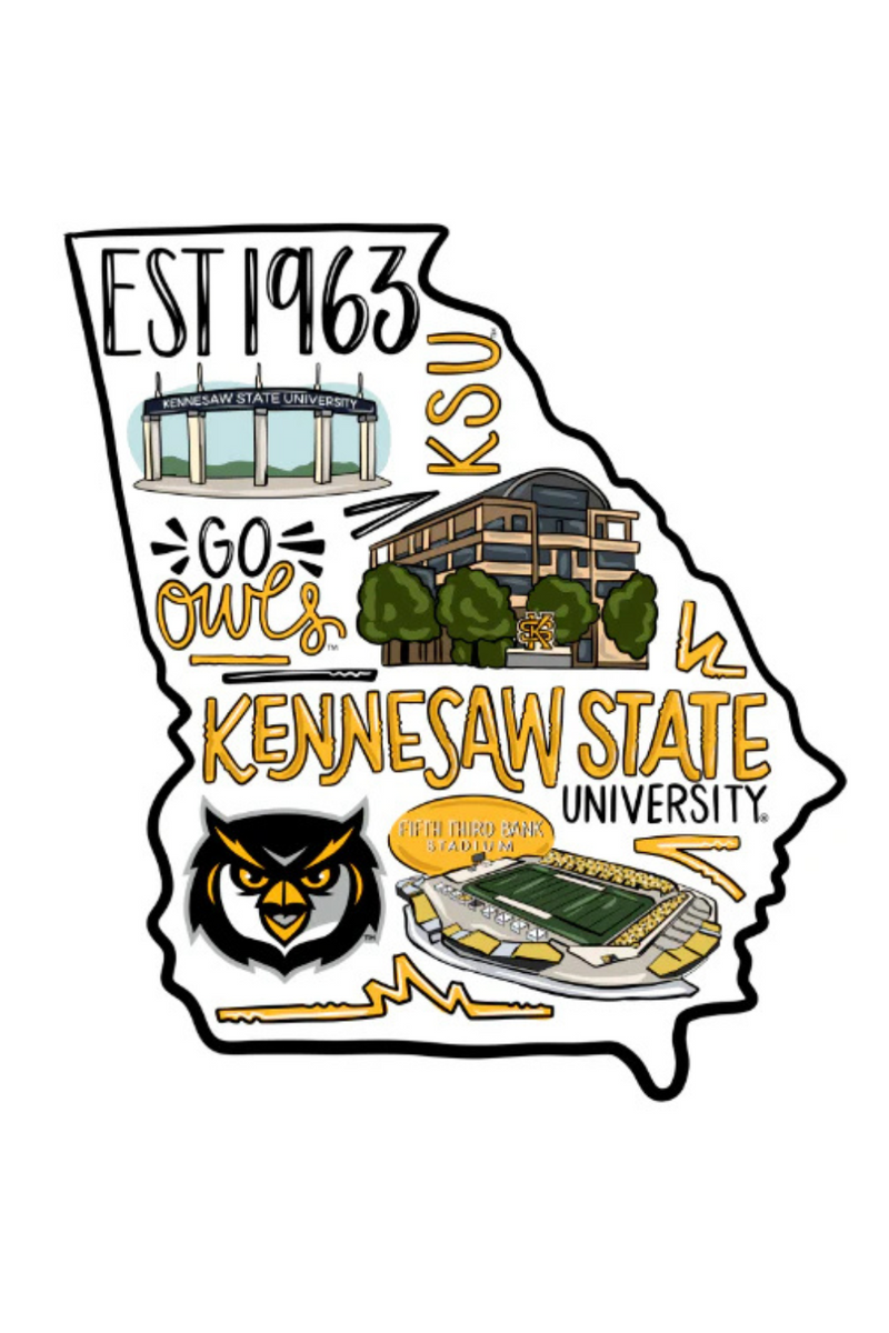 Go Owls Kennesaw State Ornament