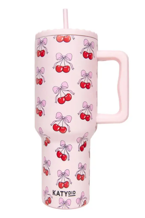 Cherry Bow 38 oz Tumbler Cup