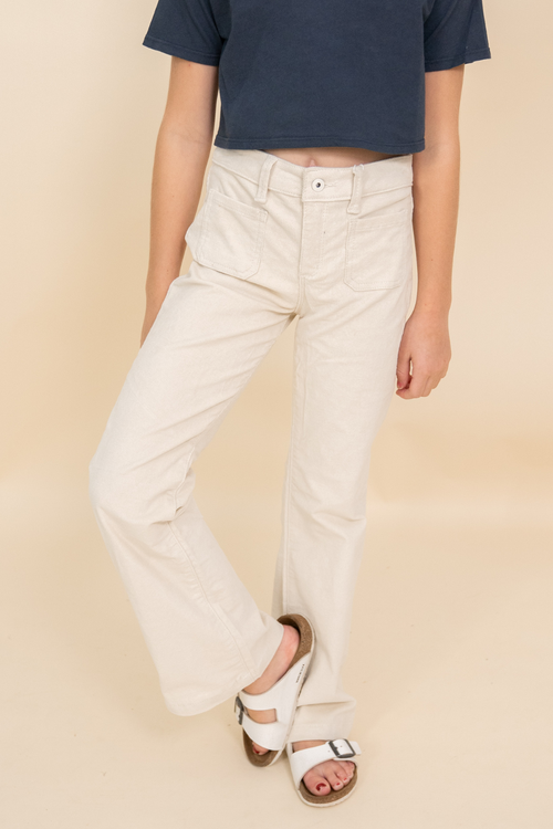 Tractr Girls High Rise Corduroy Flares