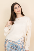 Lizzy Long Sleeve Waffle Knit Crop Top