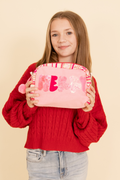 MERRY & Pink Zipper Pouch by Jane Marie