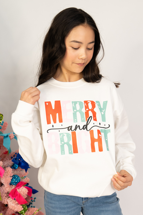 Teen Merry and Bright Sweatshirt