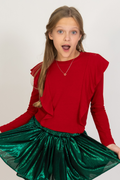 Ronan Ruffle Knit Top by Sadie & Sage