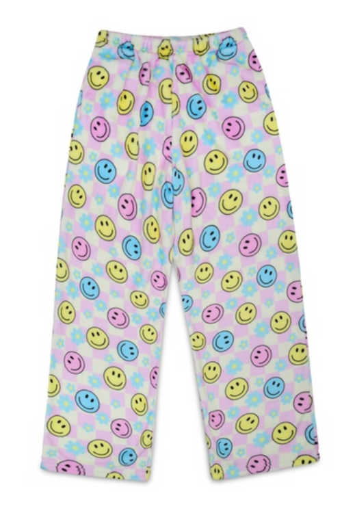 Happy Check Plush Pants by iScream