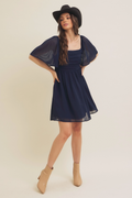 Peyton Flutter Sleeve Dress