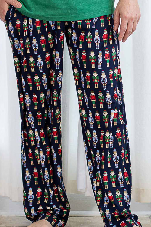 Men's Navy Nutcracker Pajama Pants