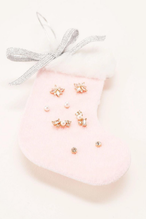 Stocking Post Star Earring Set