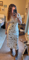 Eva Satin Midi Dress