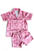 Tied With Bow Satin Pajama Short Set By Jane Marie