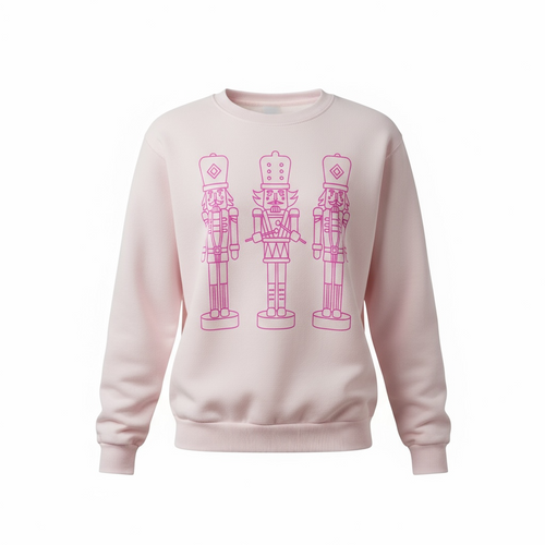 Nutcracker Outline Cozy Sweatshirt