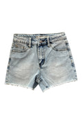 Tractr Girls Light Indigo Weekender Frey Hem Short