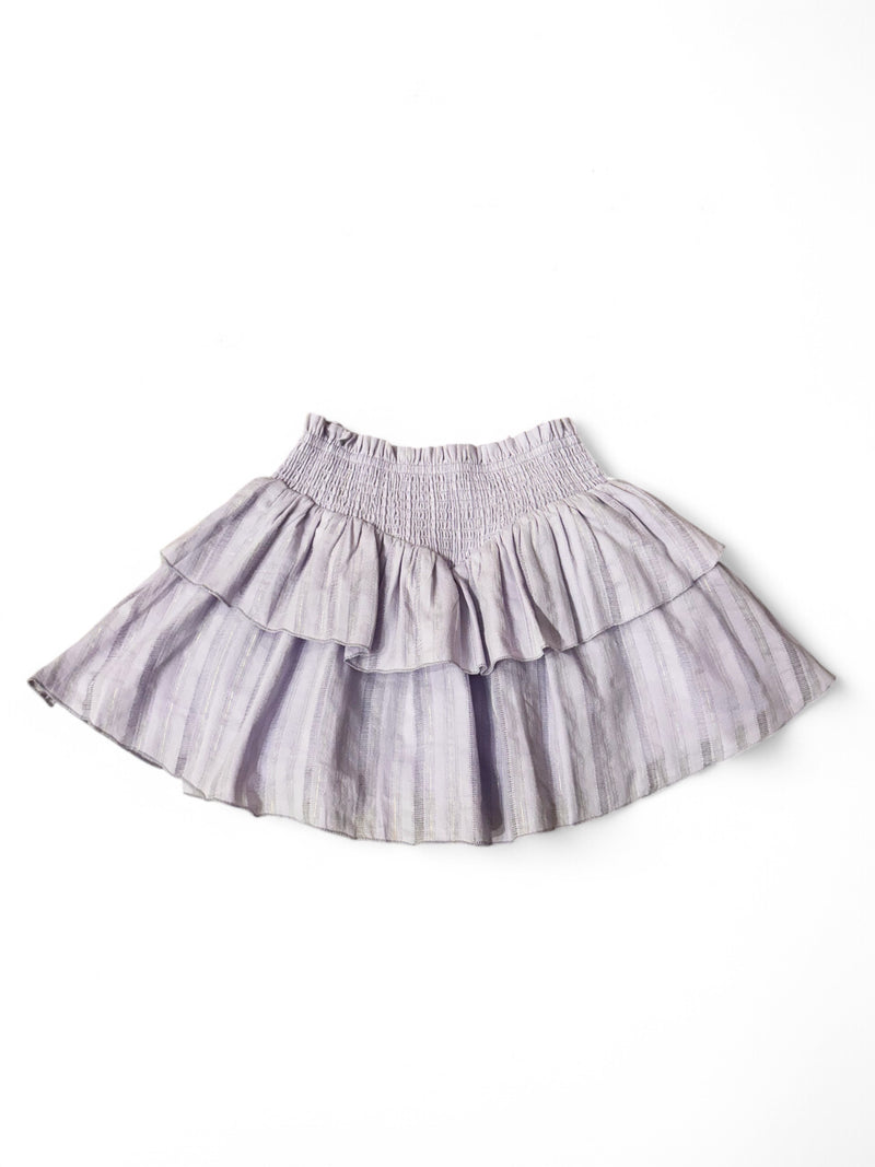 Tween Brooke Skirt in Lilac Lurex Stripe by Katie J NYC