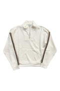 Cloud Fleece Striped Quarter Zip by Vintage Havana